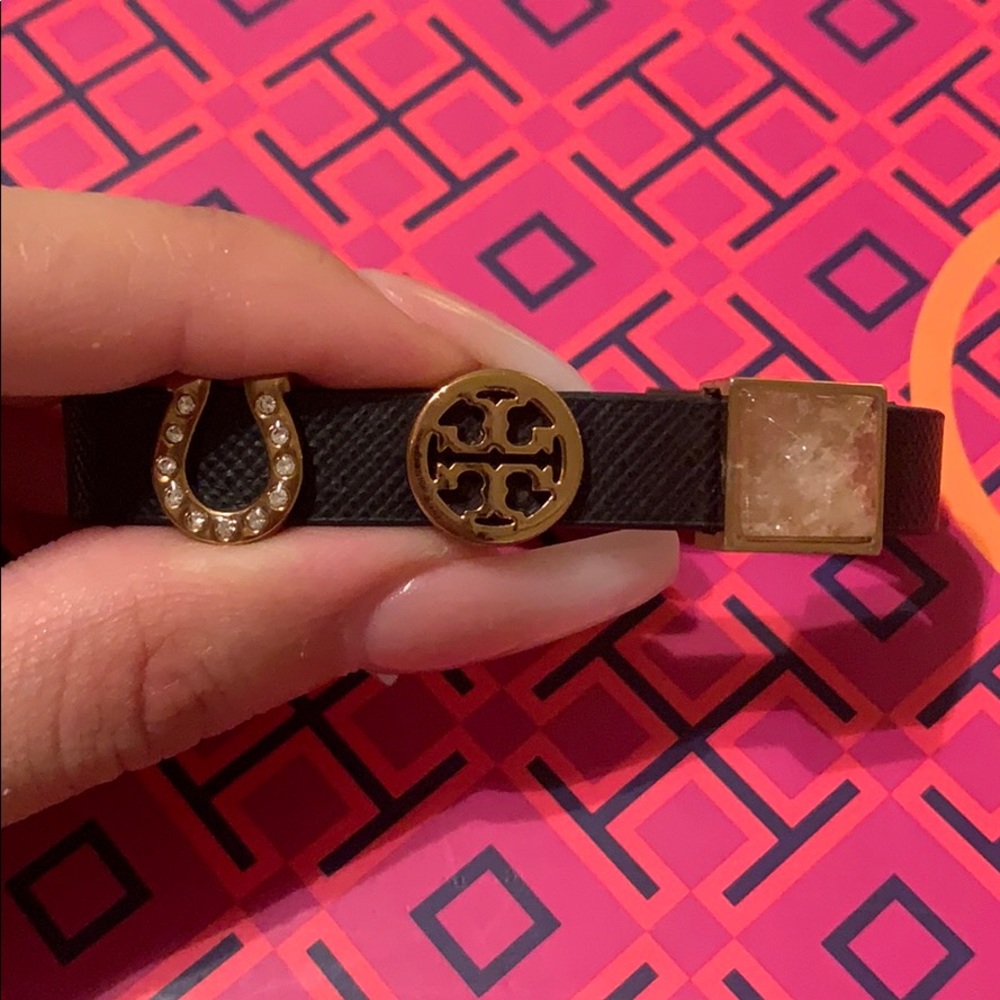 Tory Burch Leather Charm Bracelet